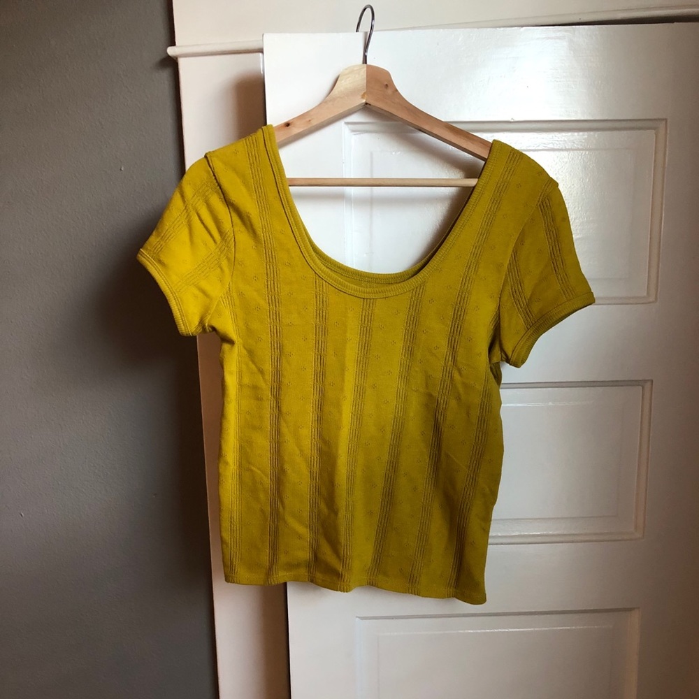 NWT Madewell scoopneck fitted baby tee